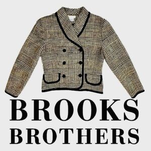 VINTAGE 100% Silk BROOKS BROTHERS | Tweed Fitted Blazer Suit Jacket Coat